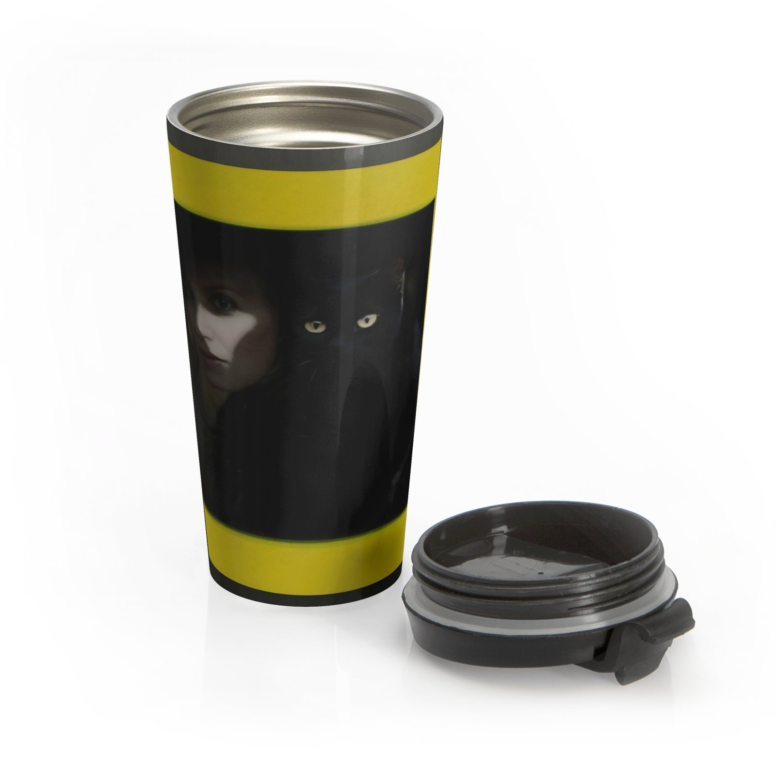 King Cat Stainless Steel Travel Mug , Insulated Coffee Tumbler - Image 5
